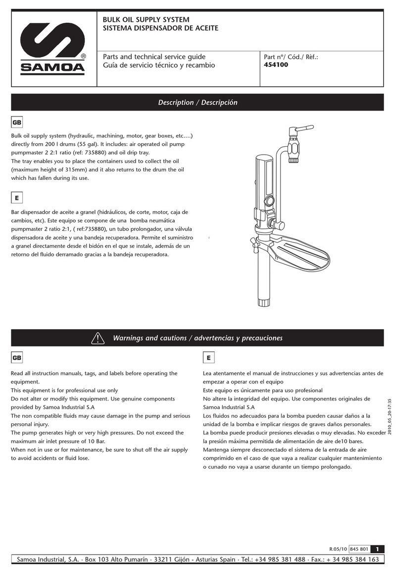 Samoa 454100 Parts and technical service guide