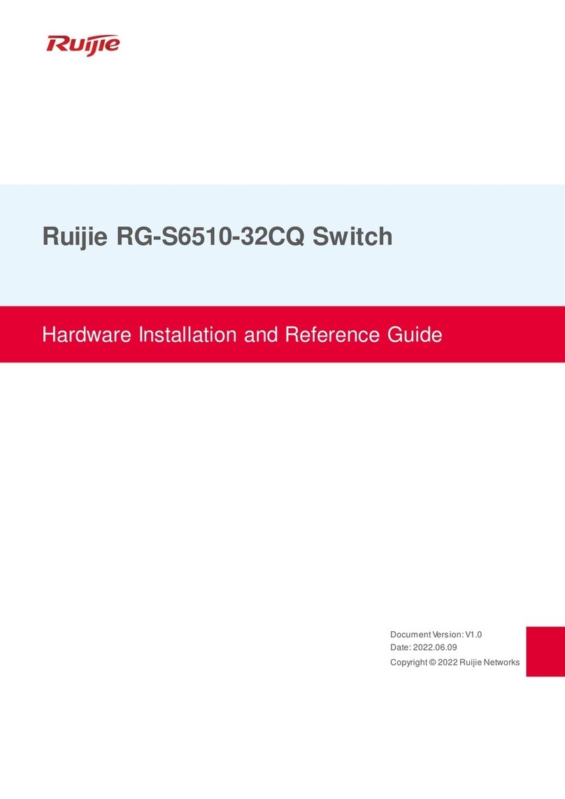 Ruijie RG-S6510-32CQ Installation and operating manual Ruijie RG-S6510-32CQ Installation and operating manual