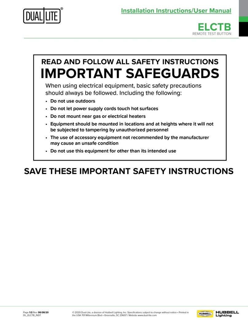 DualLite ELCTB Installation instructions & user manual