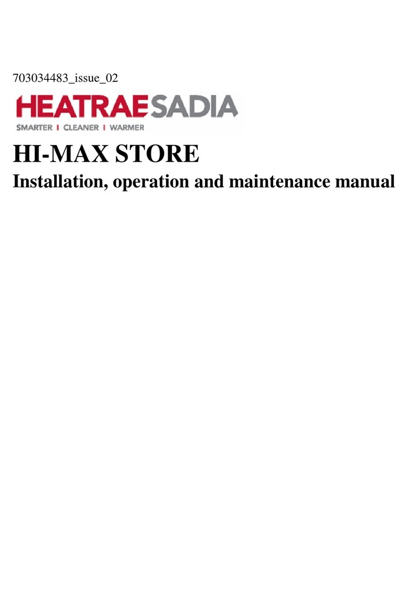 Heatrae Sadia HI-MAX STORE Installation, operation and maintenance manual