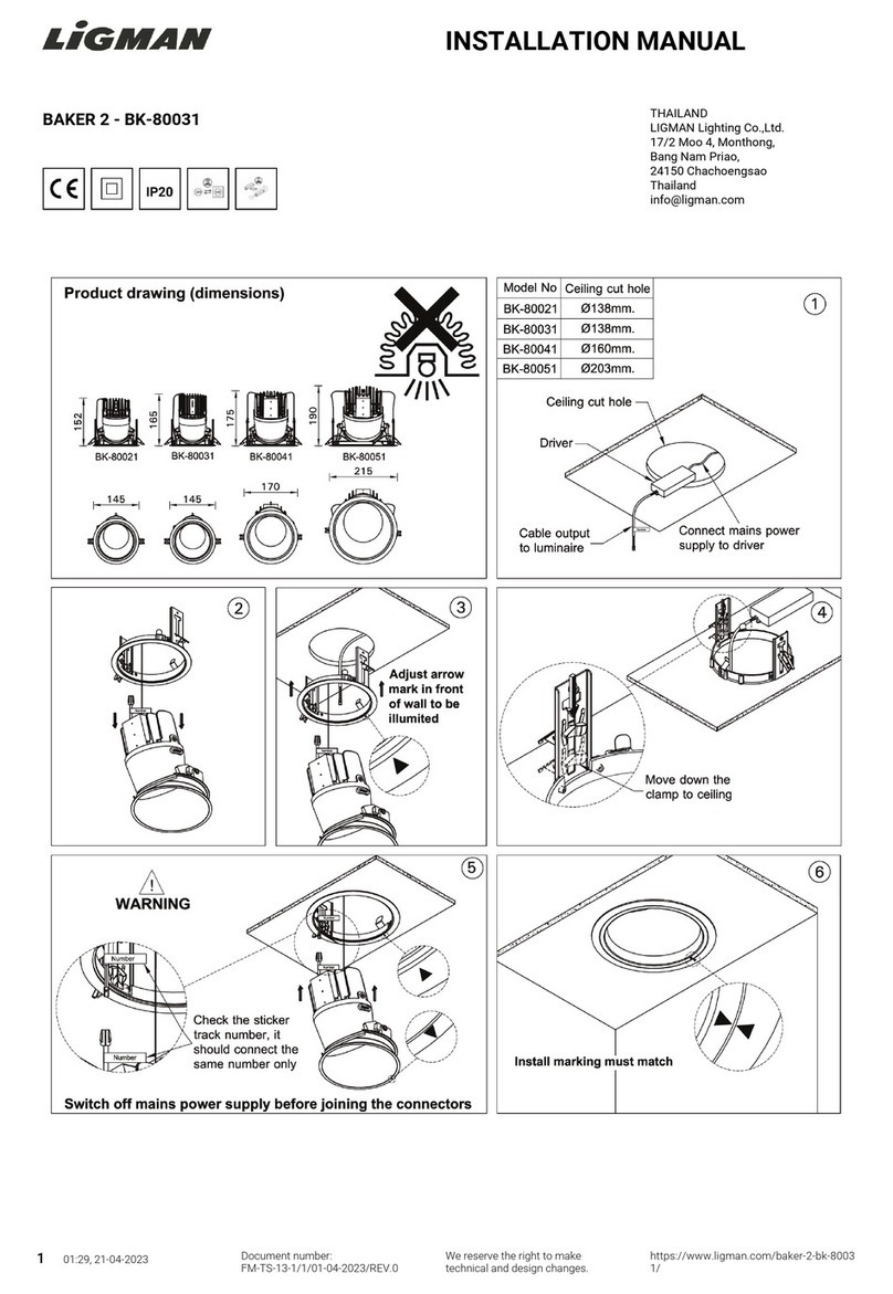 LIGMAN BAKER 2 installation manual