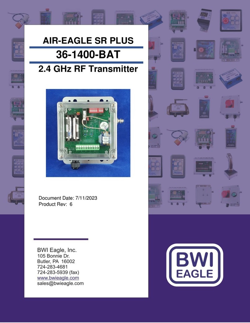 BWI Eagle 36-1400-BAT manual