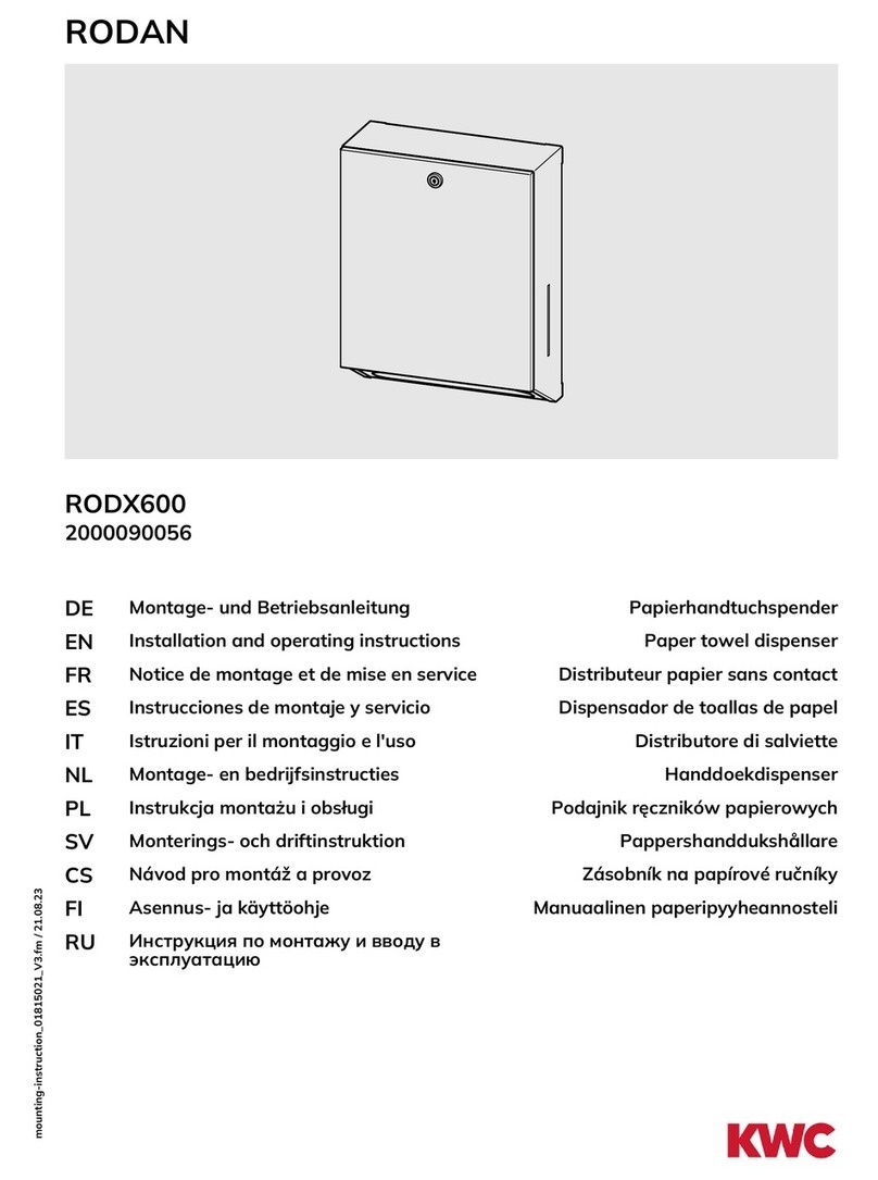 KWC RODAN RODX600 User manual