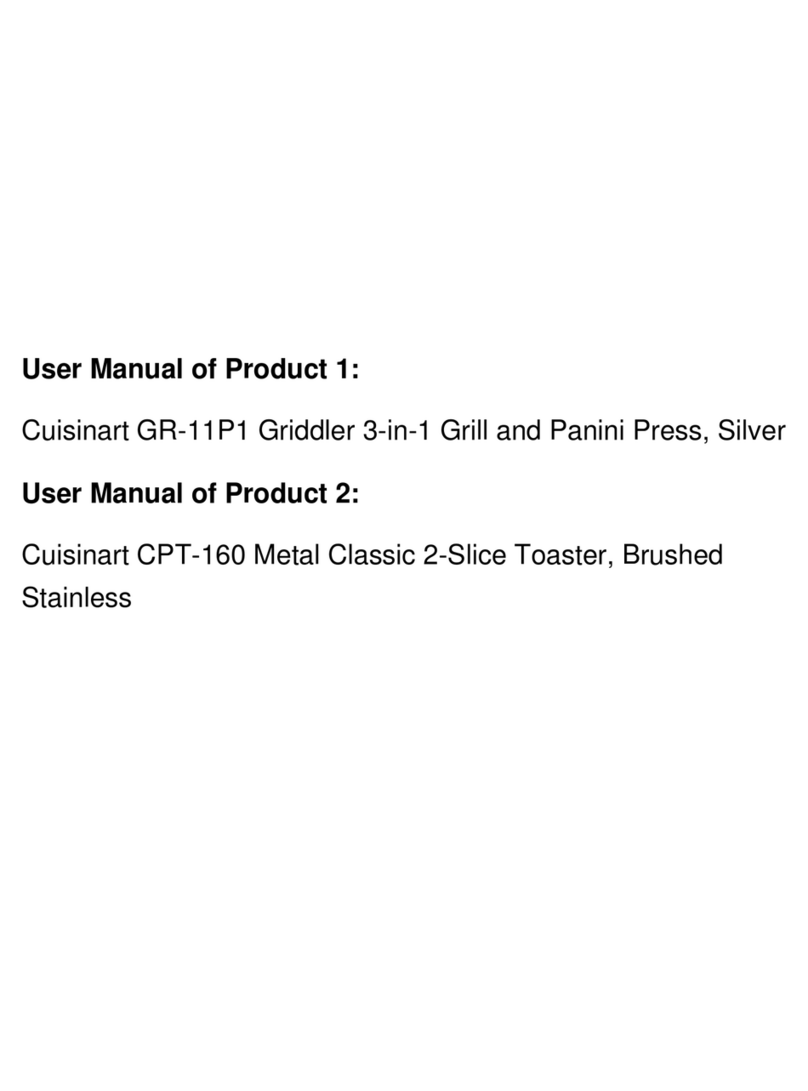 Cuisinart Griddler CPT-160 Service manual Cuisinart Griddler CPT-160 Service manual