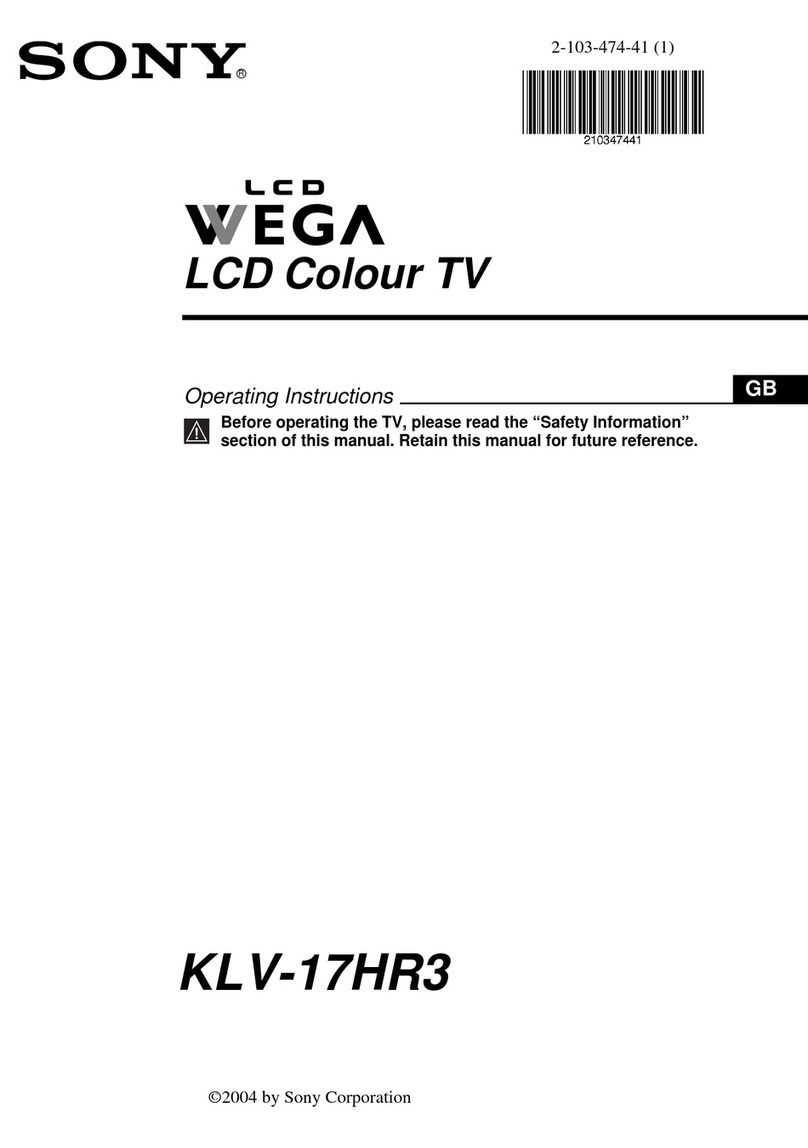 Sony WEGA KLV-17HR3 User manual