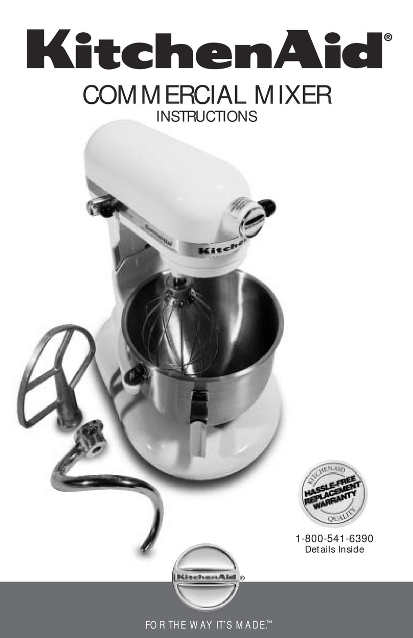 KitchenAid KM25GOXWH User manual