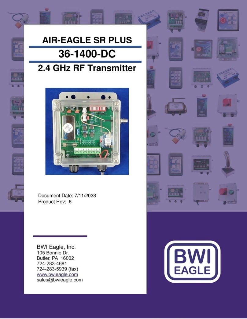 BWI Eagle 36-1400-DC manual