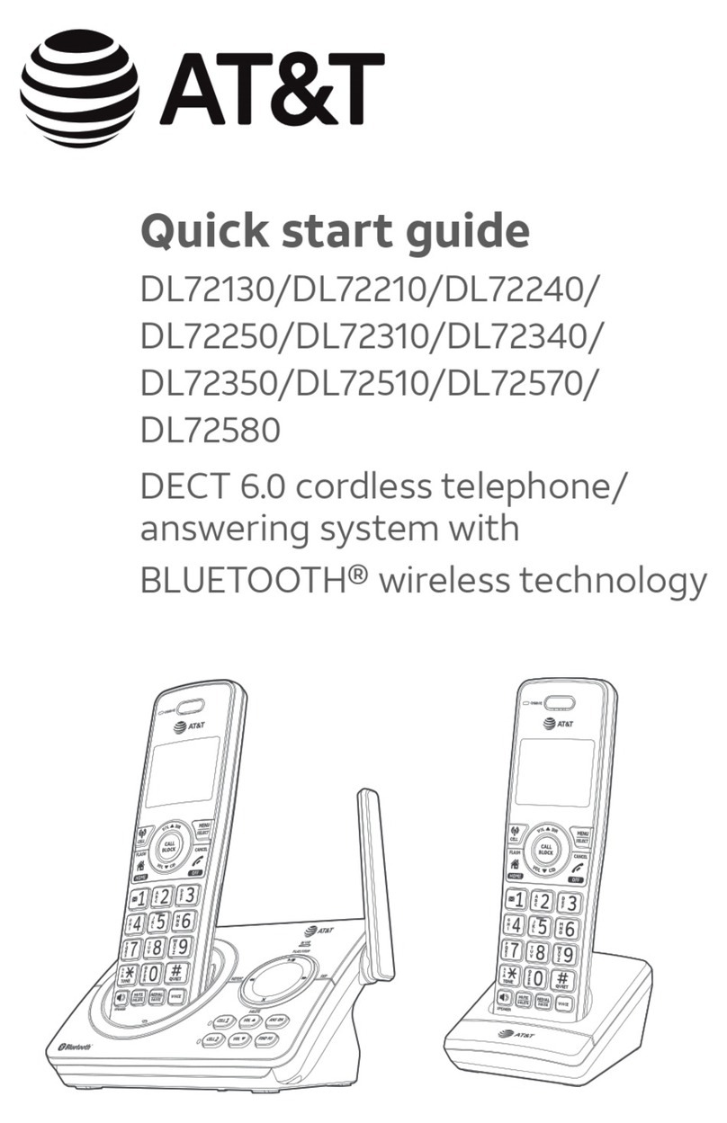 AT&T DL72250 User manual