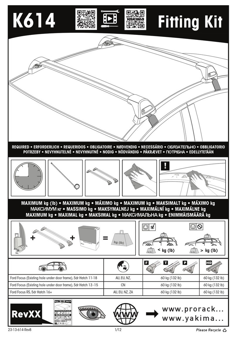 Yakima K614 User manual
