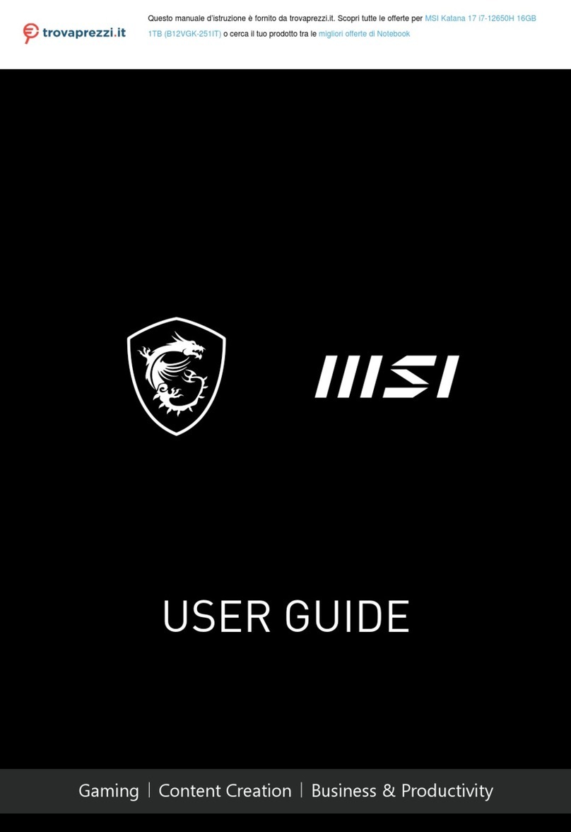 MSI Katana 17 User manual MSI Katana 17 User manual