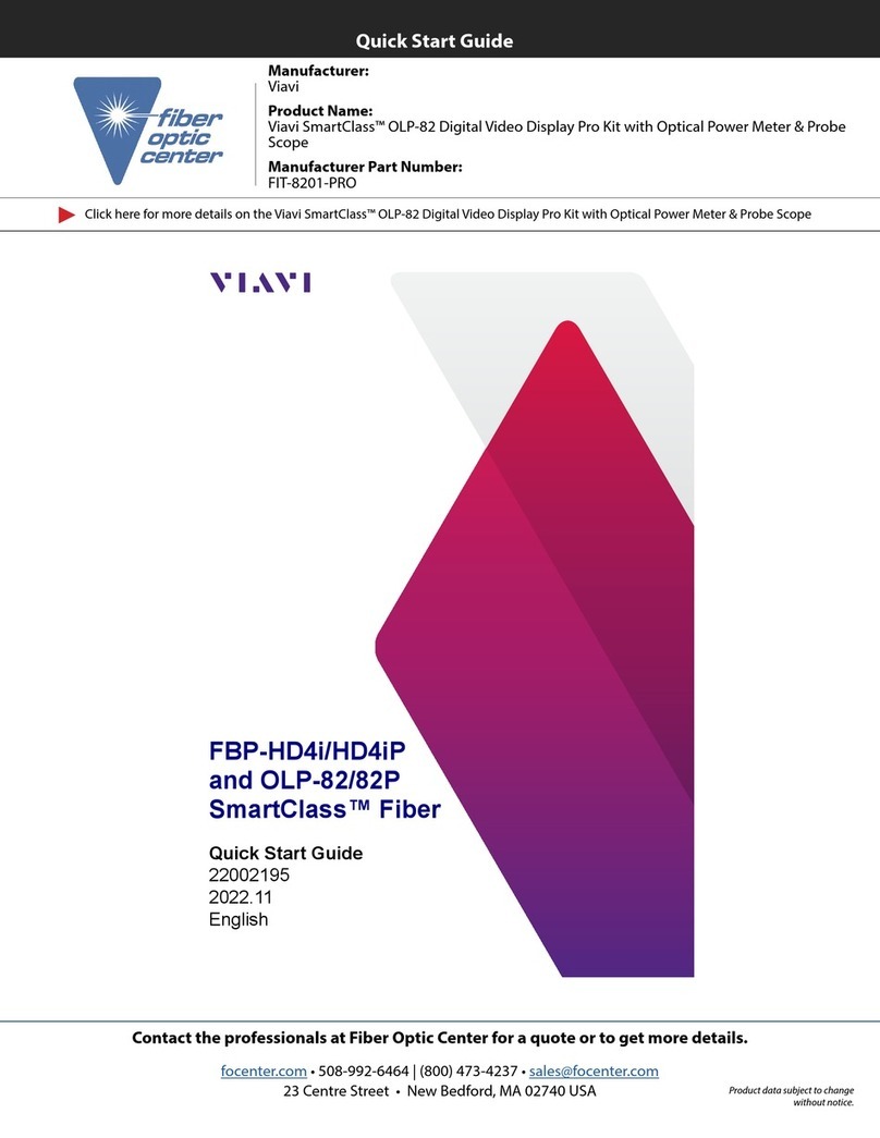 Viavi SmartClass FBP-OLP-82 User manual