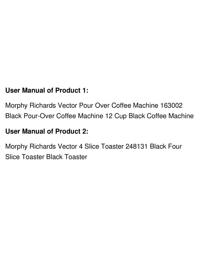 Morphy Richards VECTOR quick start guide