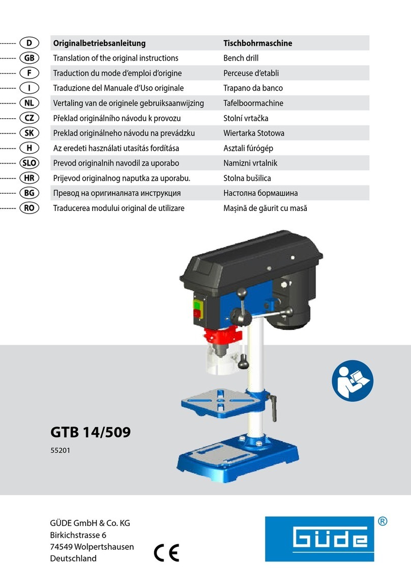 GÜDE GTB 14/509 Translation of the original instructions