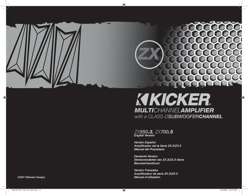Kicker ZX.3 Series quick start guide