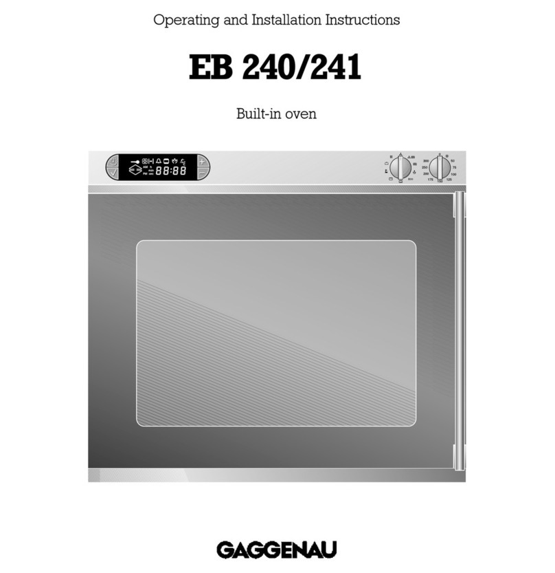 Gaggenau EB 240 Operating and installation instructions