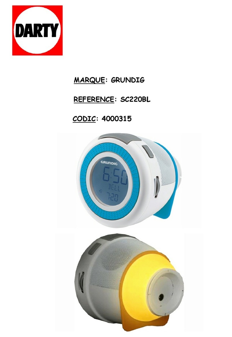 Grundig SC220BL User manual