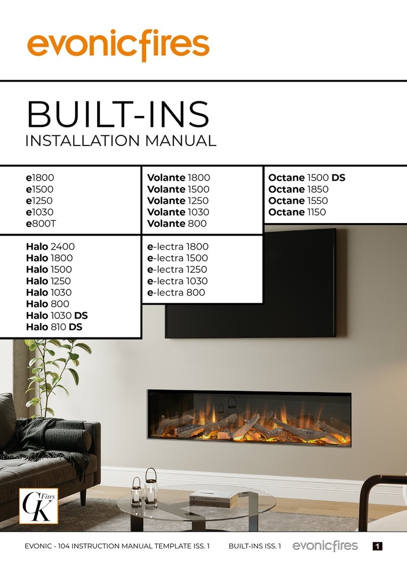 Evonicfires e1800 installation manual
