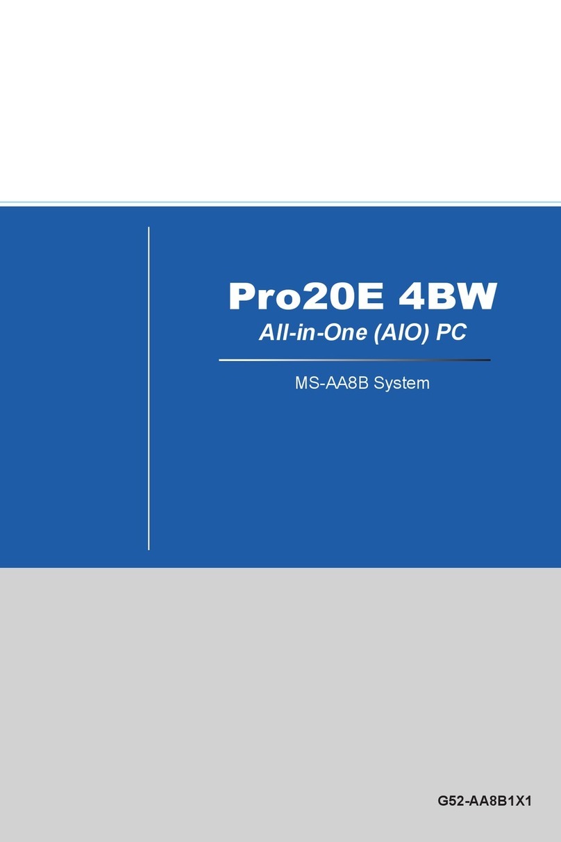 MSI Pro20E 4BW User manual