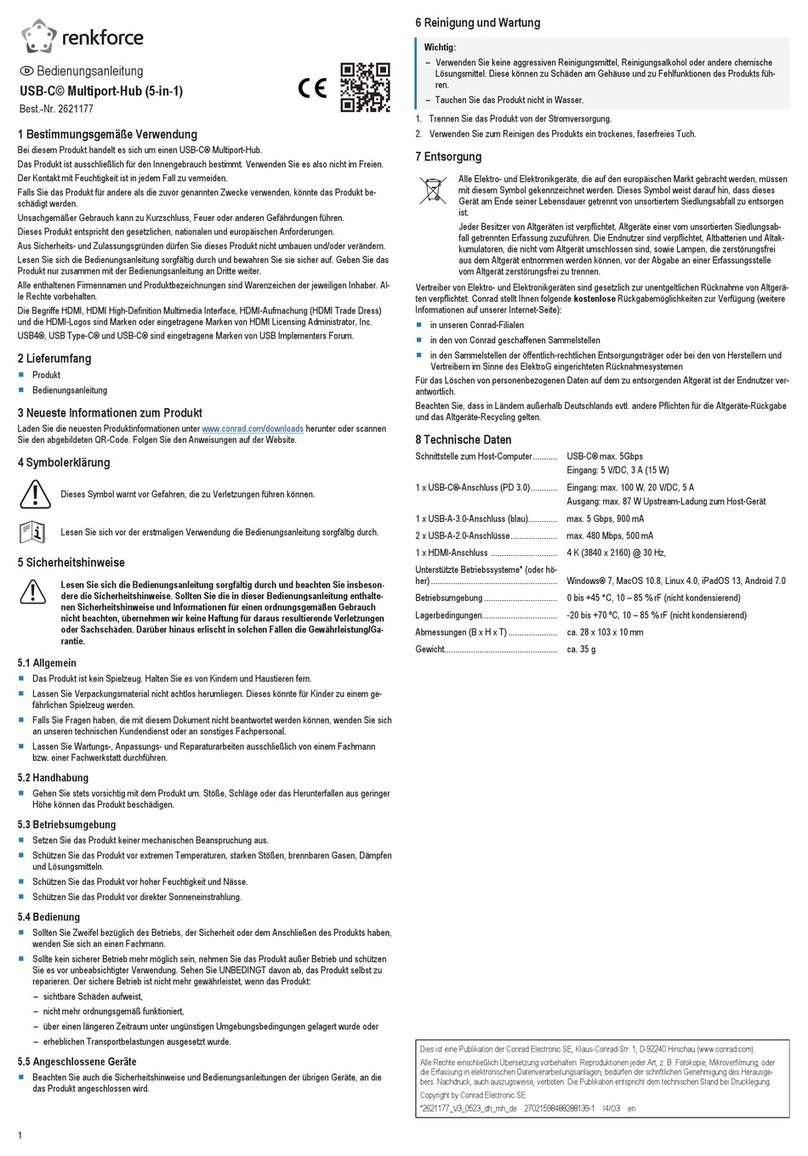 Renkforce RF-DKS-903 User manual
