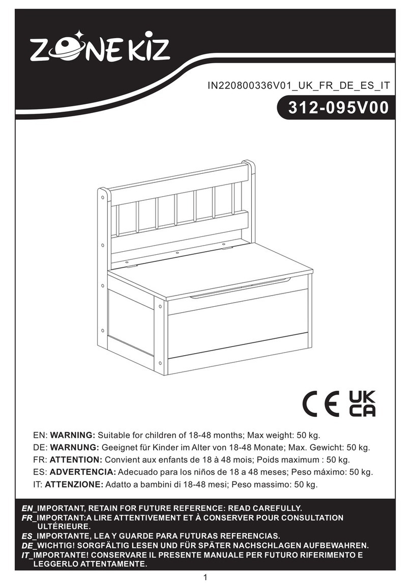 ZONE KIZ 312-095V00 manual