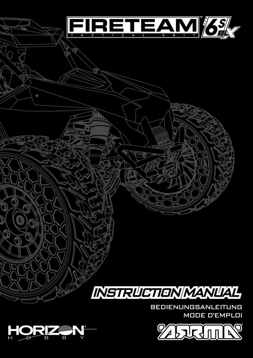 Horizon Hobby FIRETEAM 6S 4WD BLX Speed Assault Vehicle... instruction manual