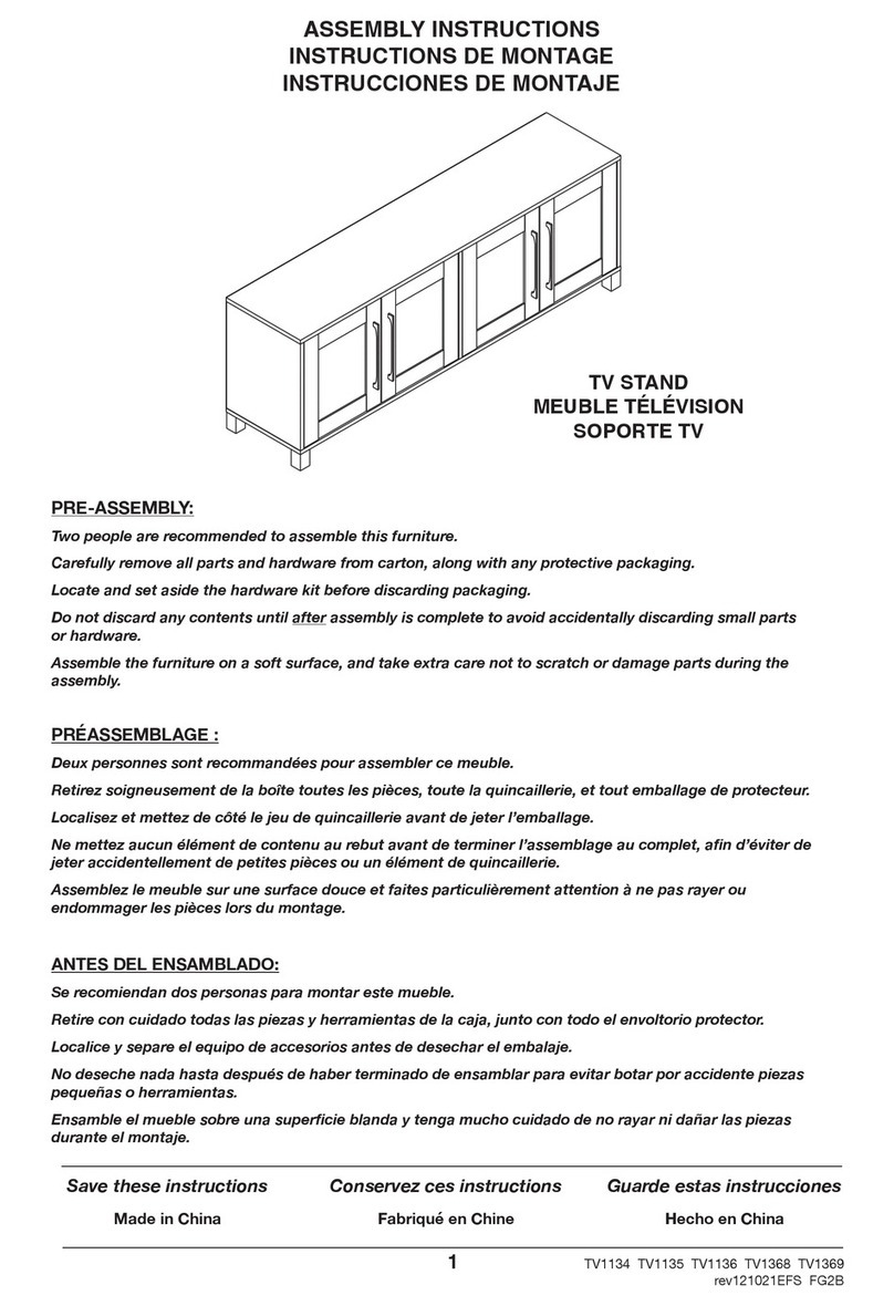 HOMEDEPOT TV1134 Assembly instructions