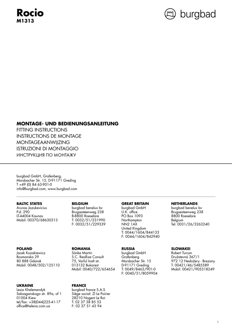 burgbad Rocio M1313 Fitting instructions burgbad Rocio M1313 Fitting instructions