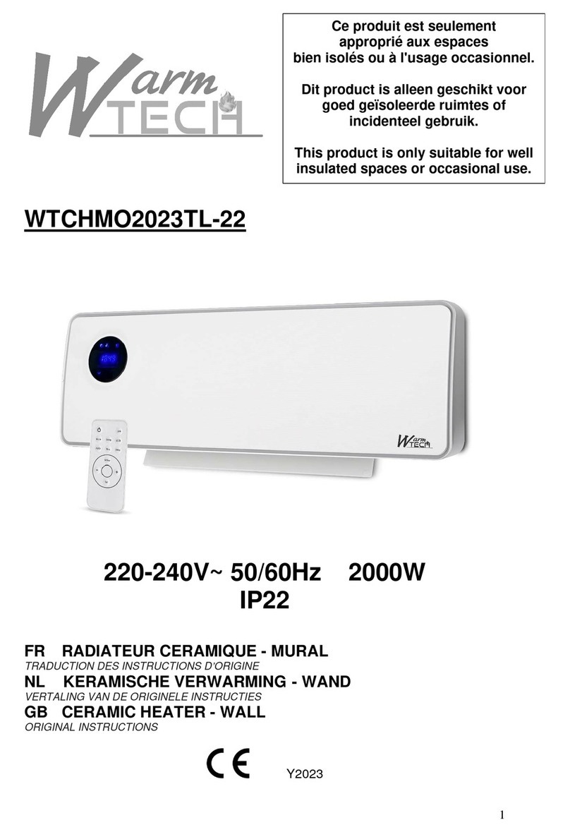 Warmtech WTCHMO2023TL-22 User manual