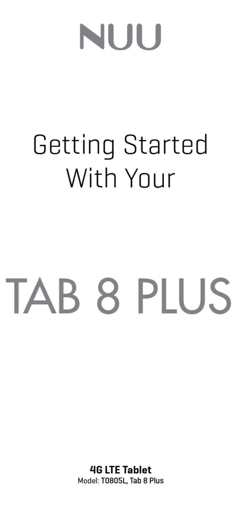 Nuu TAB 8 PLUS User manual