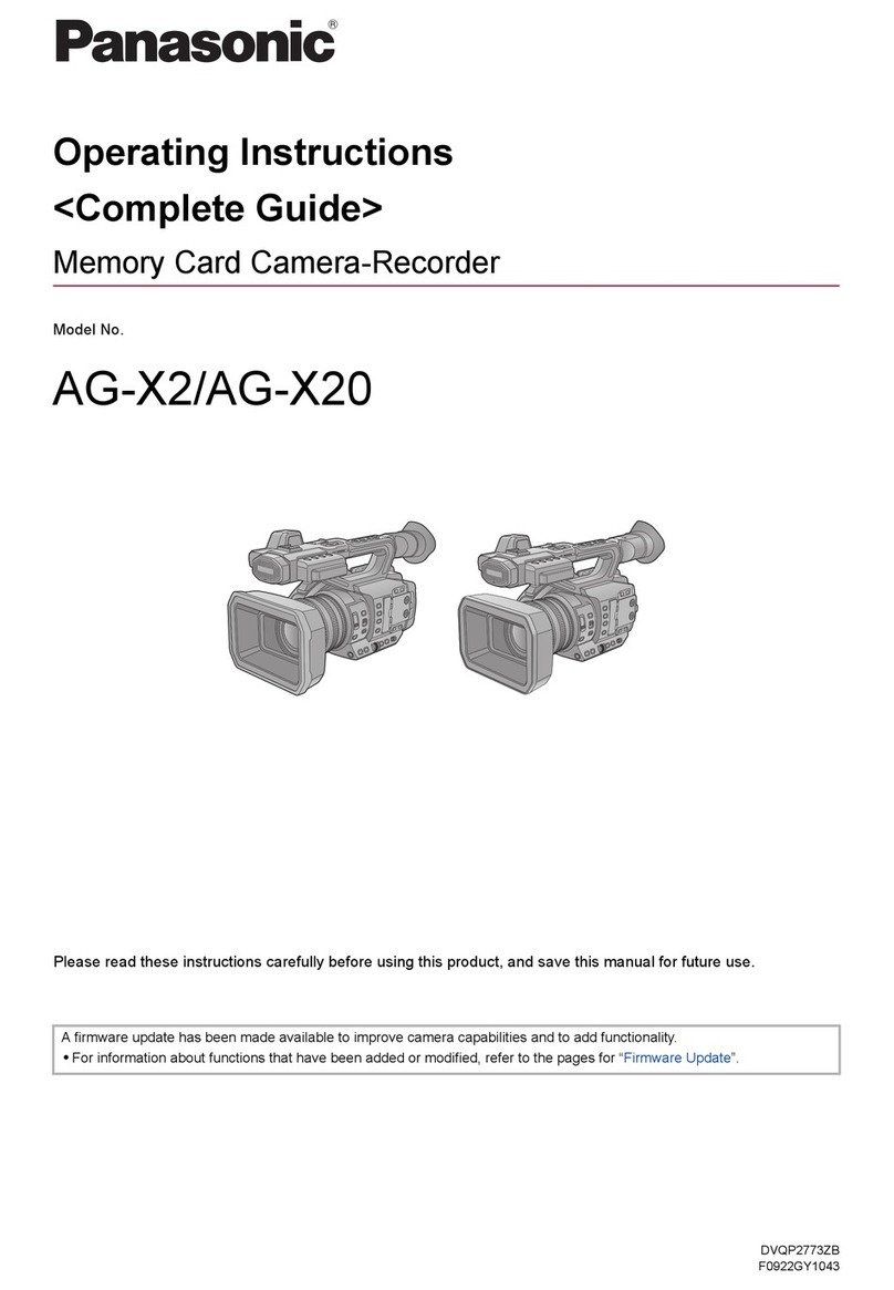 Panasonic AG-X2 operating instructions