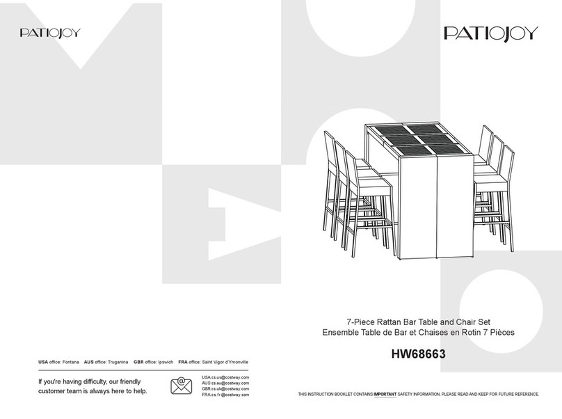 PATIOJOY HW68663 User manual