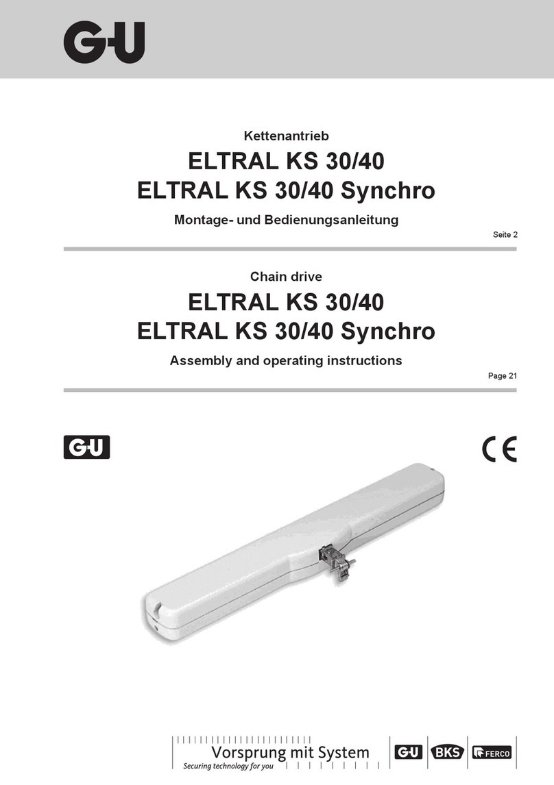 G-U ELTRAL KS 30/40 Remote Assembly and operating instructions