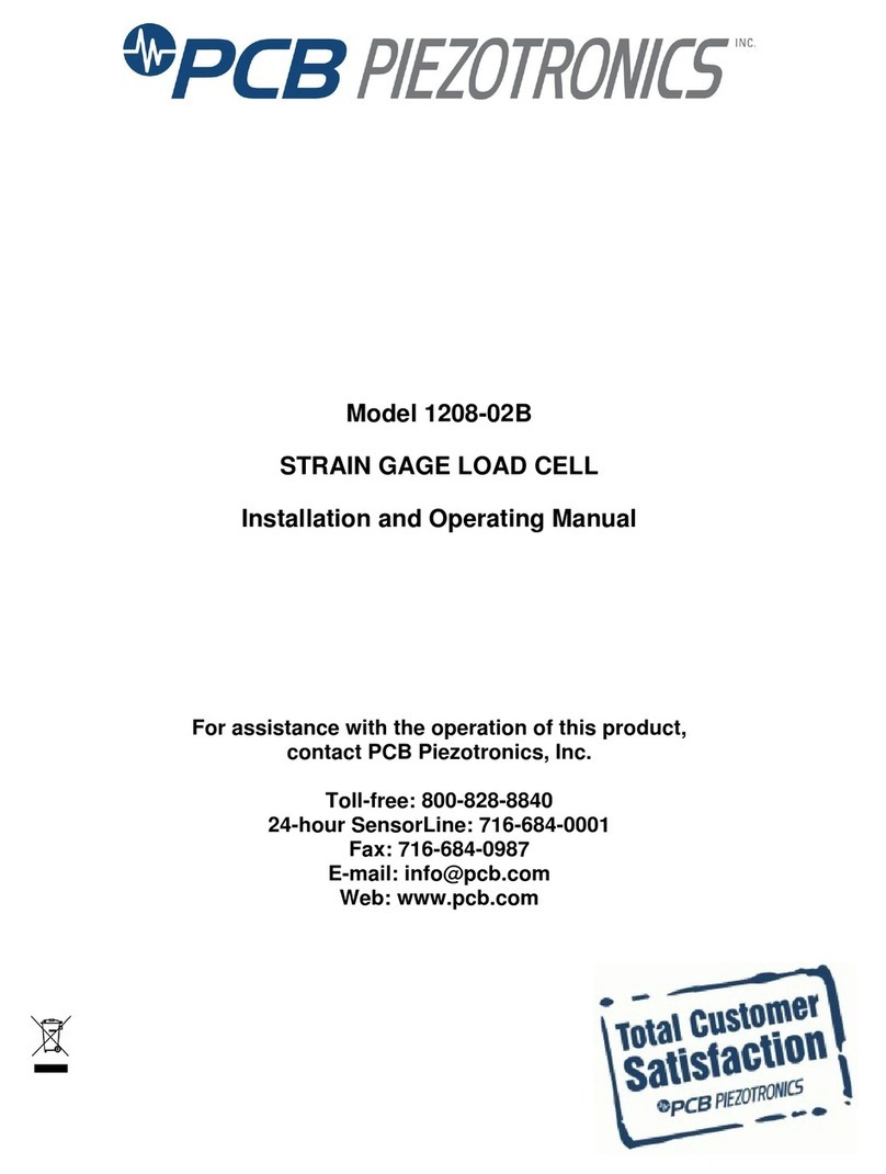 PCB Piezotronics 1208-02B User manual