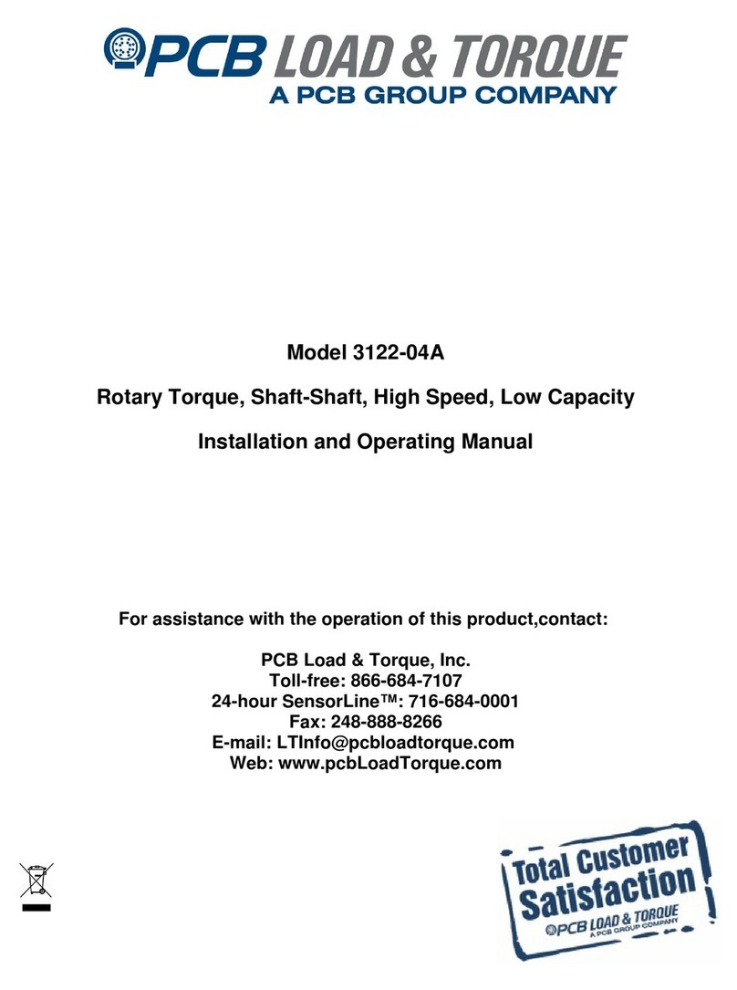 PCB 3122-04A Installation and operating manual