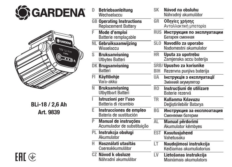 Gardena 9839 operating instructions