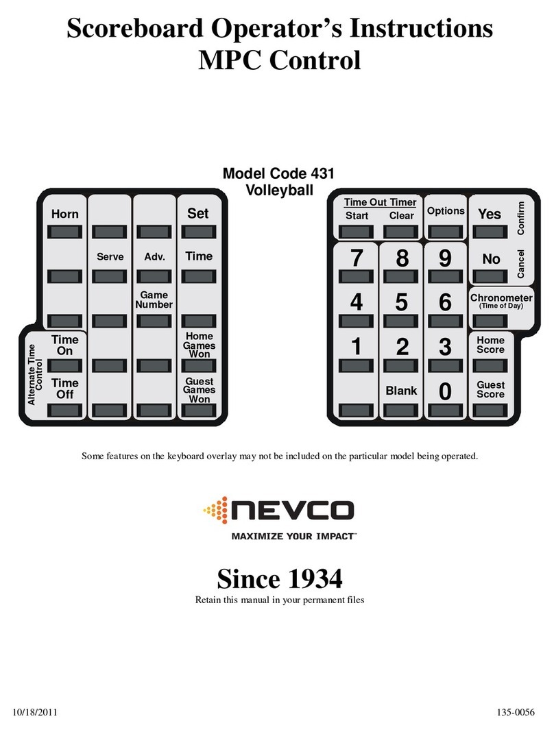Nevco 431 Operator instructions