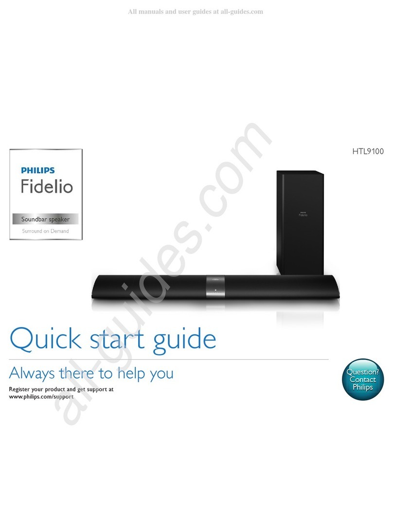 Philips Fidelio HTL9100 User manual