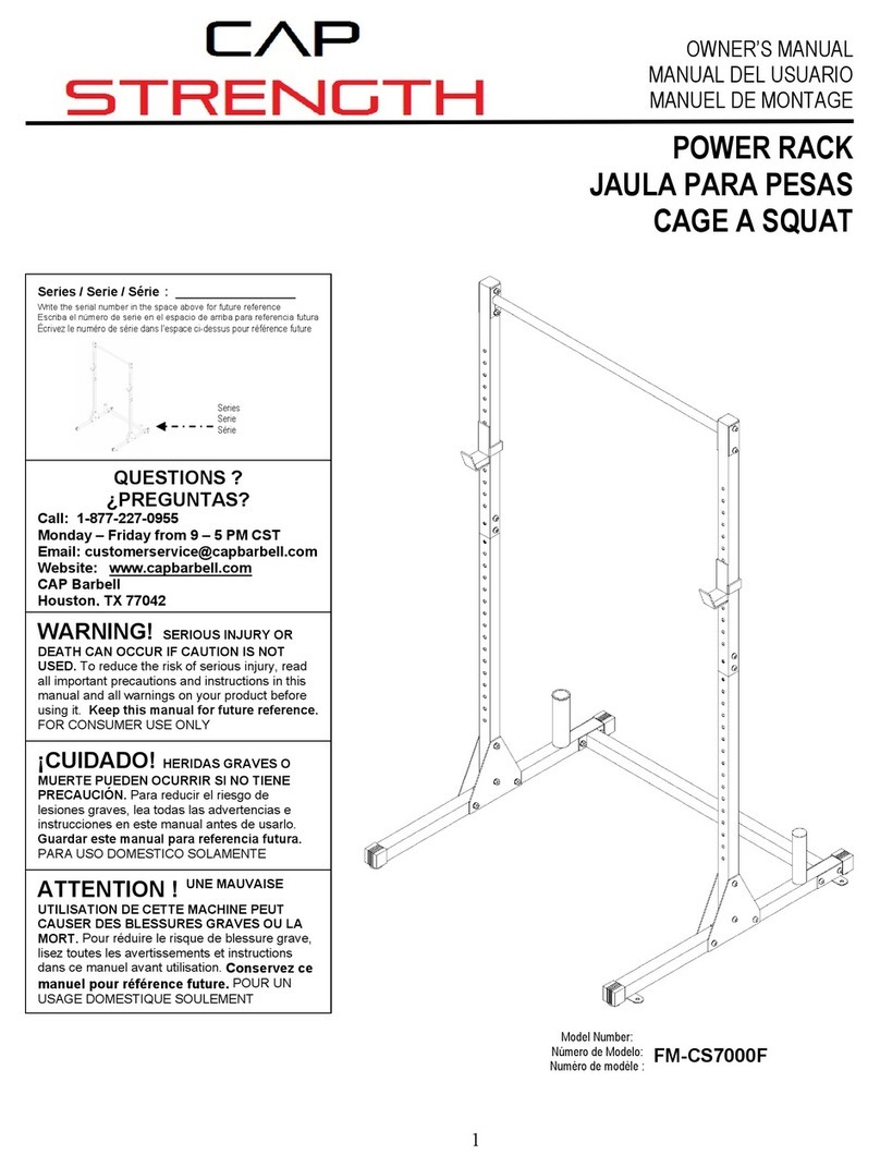 Cap Strength POWER RACK FM-CS7000F User manual
