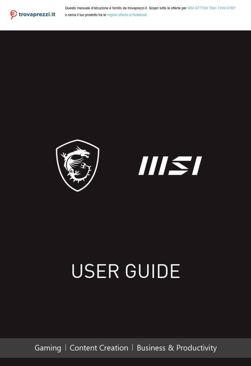 MSI 13VH-076IT User manual