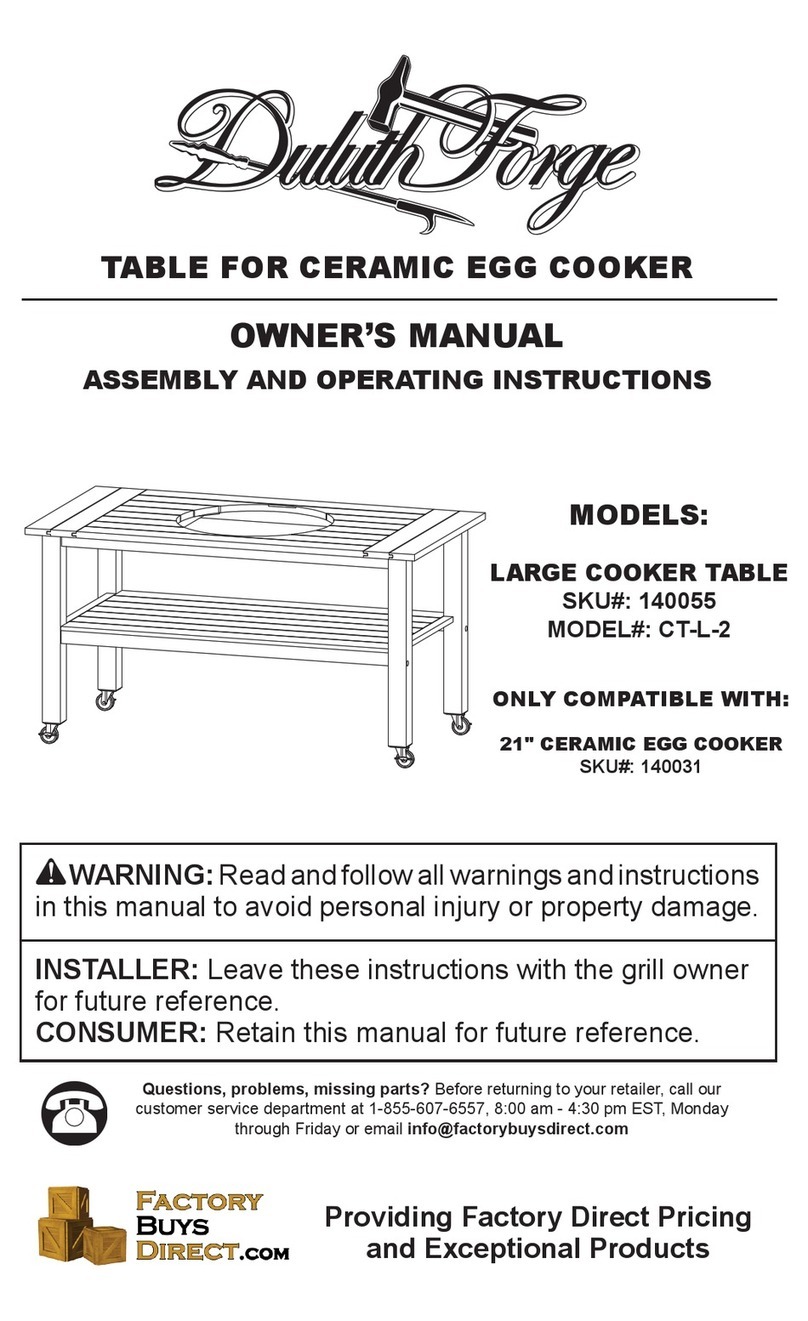 Duluth Forge CT-L-2 owner's manual