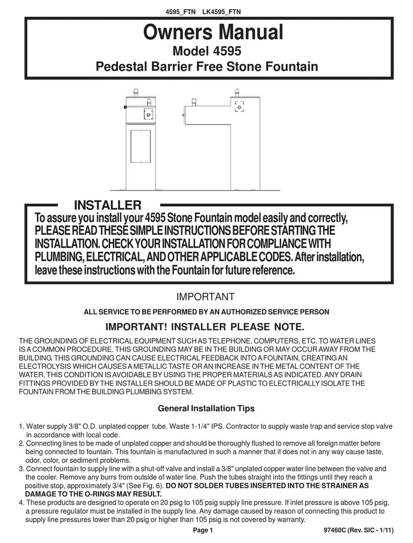 Elkay LK4595 FTN Series owner's manual Elkay LK4595 FTN Series owner's manual