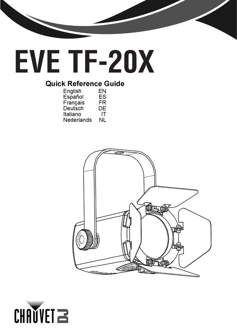 Chauvet DJ EVE TF-20X Quick reference guide