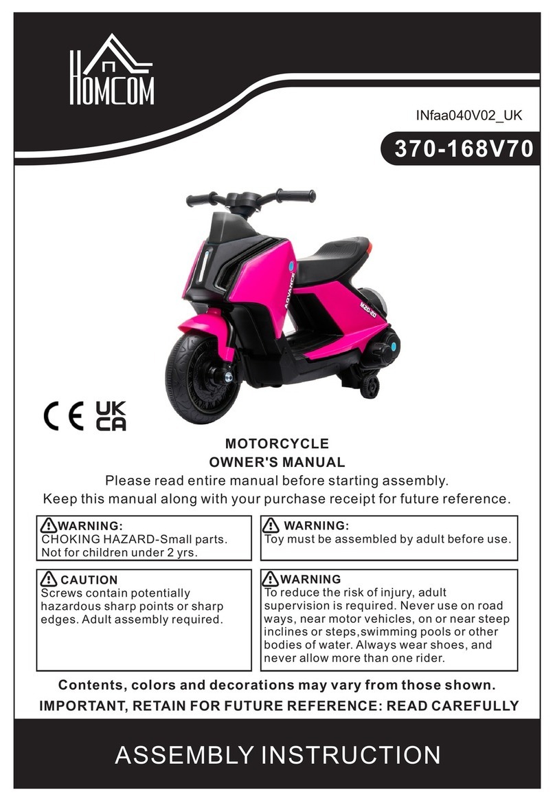 HOMCOM 370-168V70 owner's manual