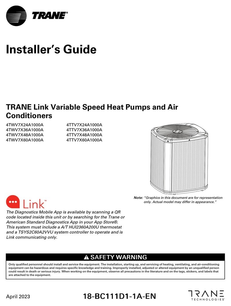 Trane 4TWV7X24A1000A Assembly instructions