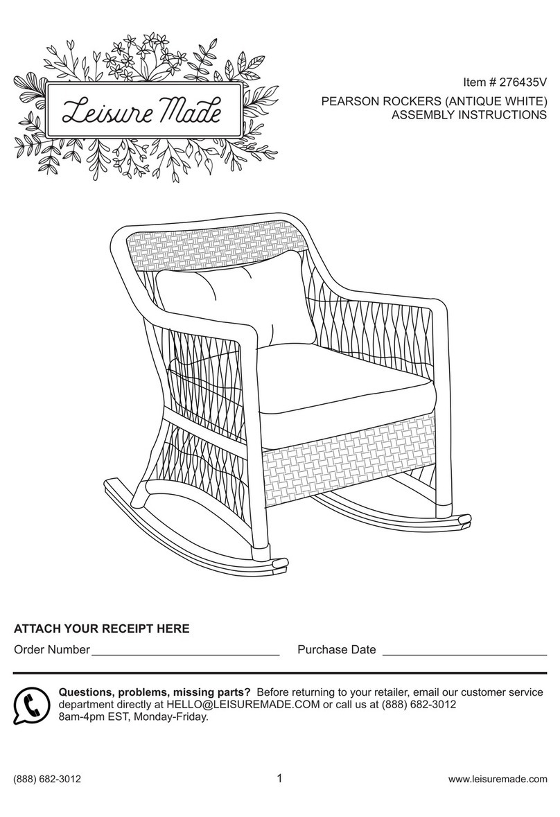 Leisure made PEARSON 276435V Assembly instructions