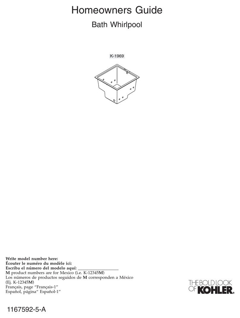 Kohler Underscore K-1969-H2-0 Assembly instructions