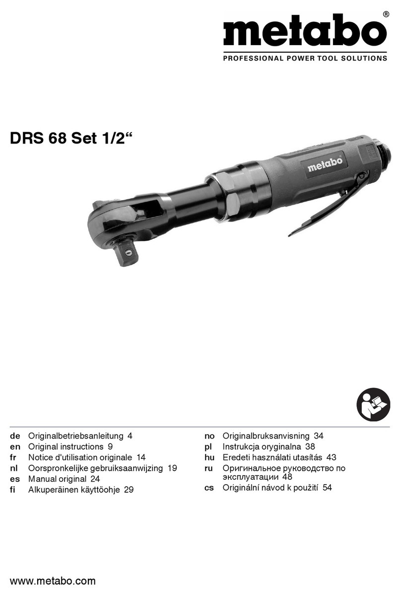 Metabo DRS 68 Set 1/2" Original instructions