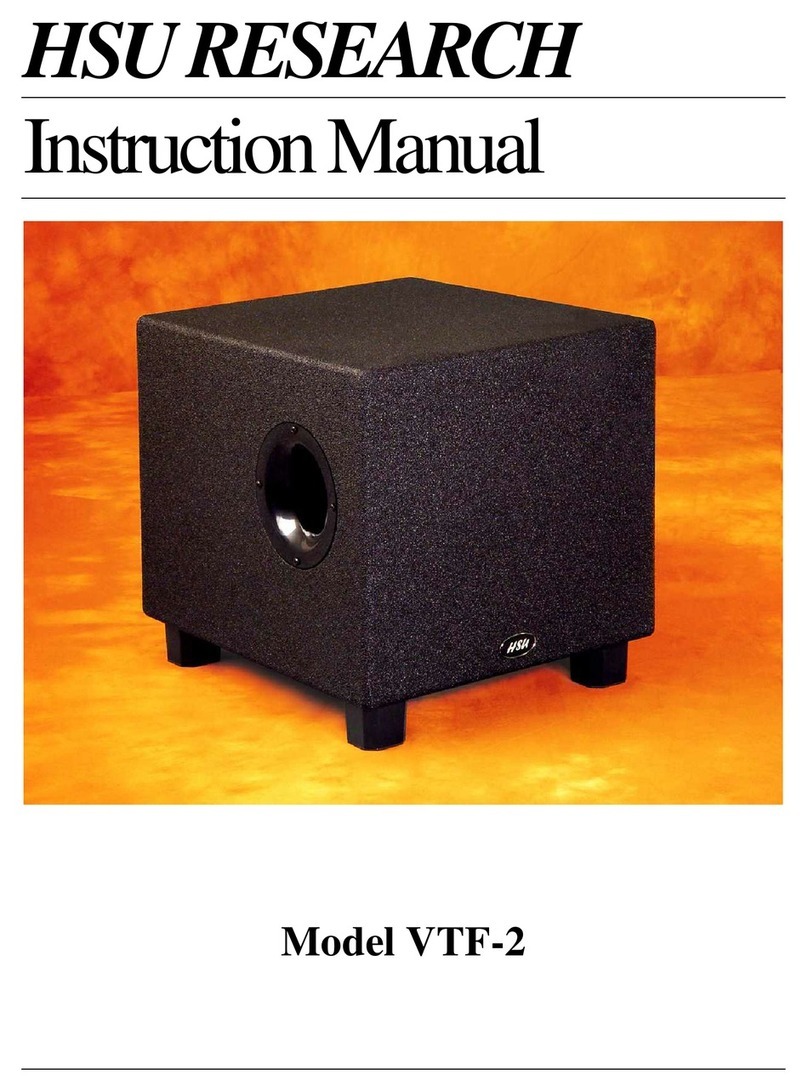HSU VTF-2 instruction manual
