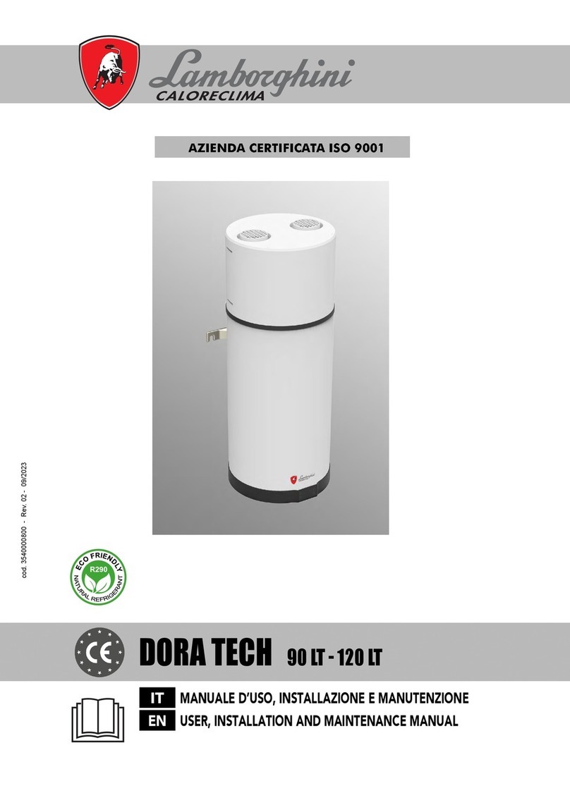 Lamborghini Caloreclima DORA TECH 90 LT Operating instructions