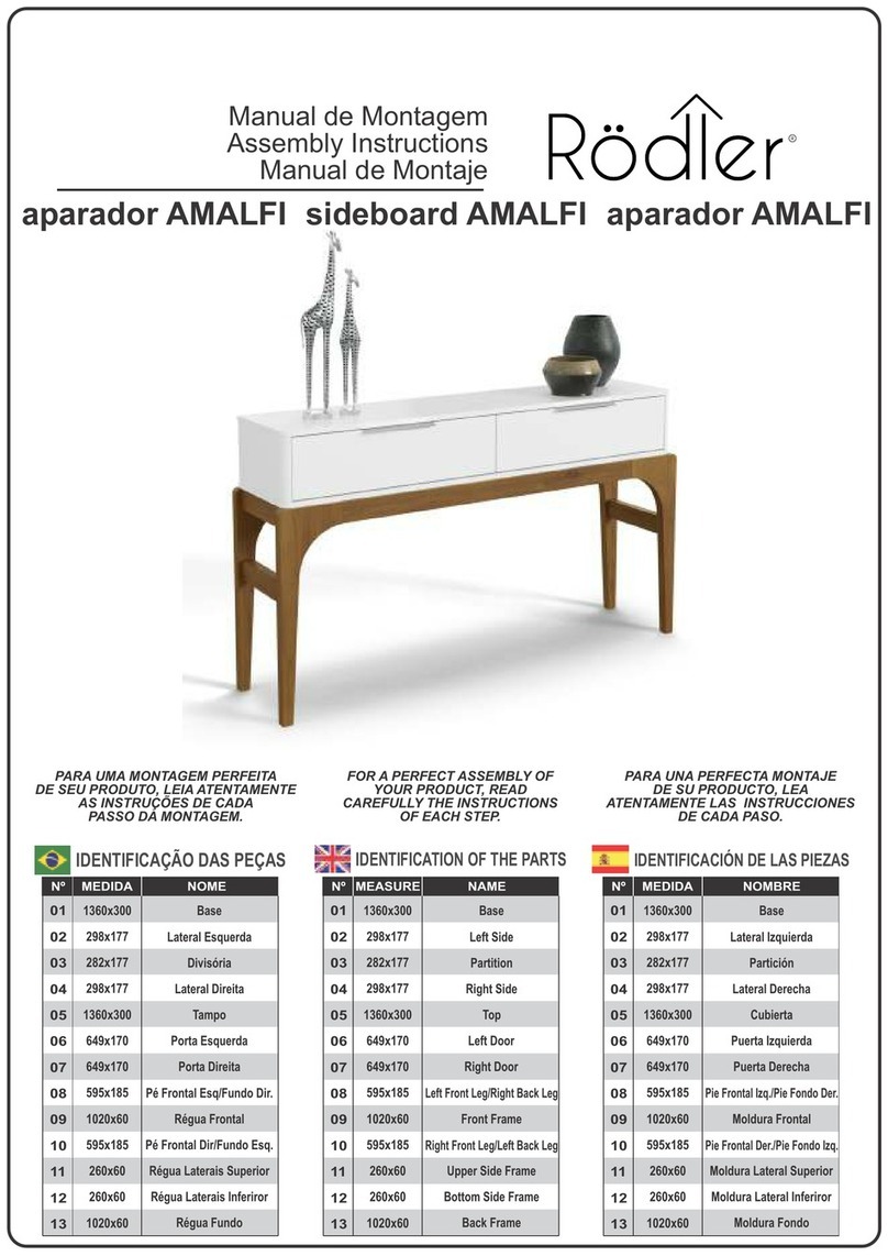 Rodler AMALFI Assembly instructions